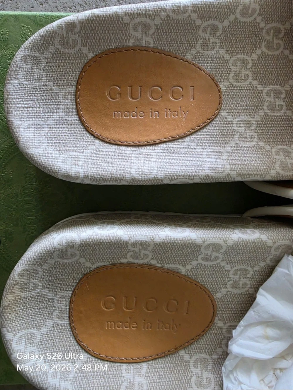 Gucci Monogram Slide Canvas